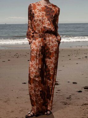 Heidi Merrick Sahara Pant - Chalked Palm, size 6